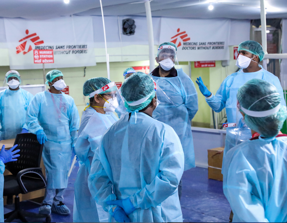 MSF abre centro de tratamento de COVID-19 em Bihar, na Índia MSF abre centro de tratamento de COVID-19 em Bihar, na Índia
