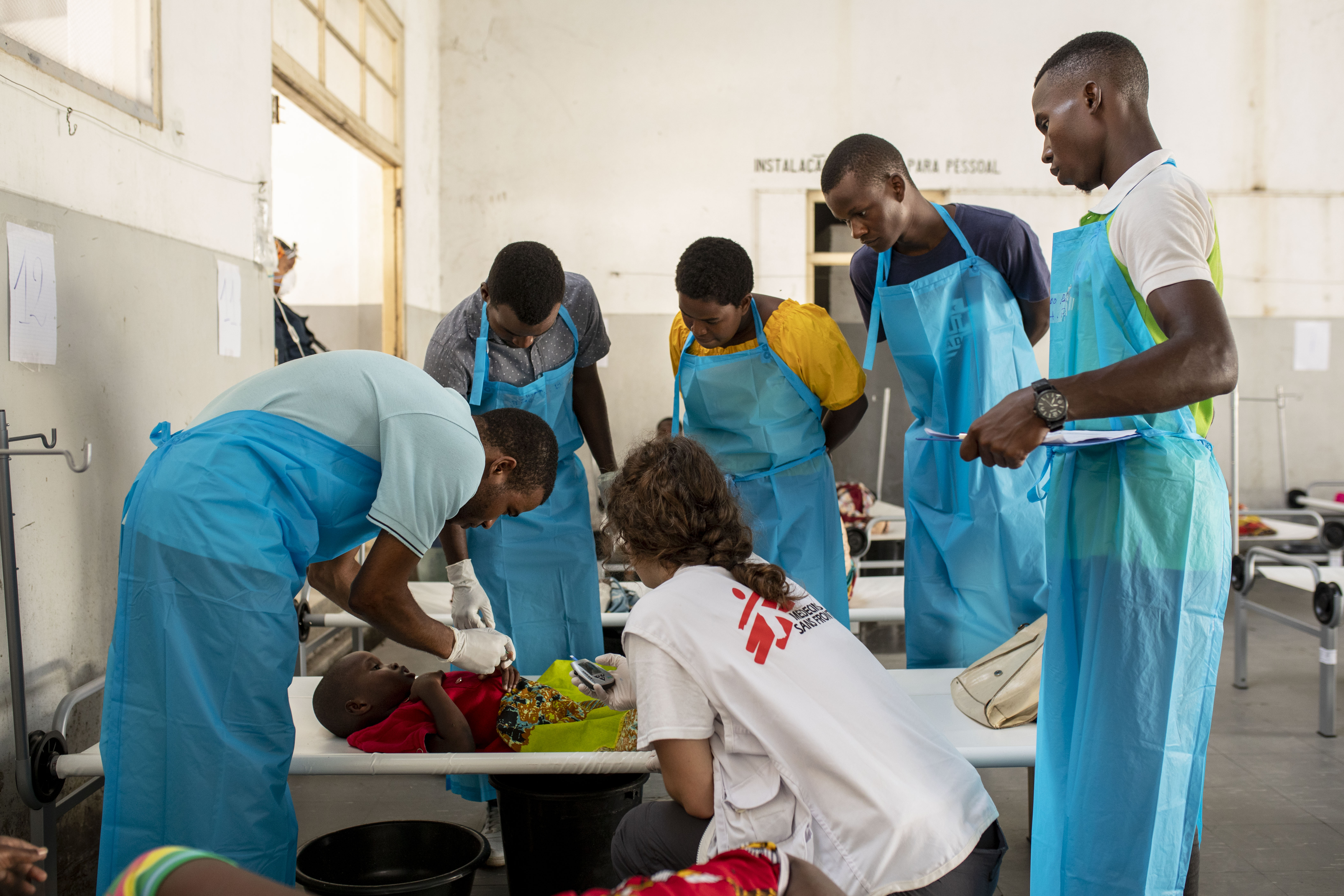 Centro MSF de Tratamento de Cólera em Mar Azul, Beira, Moçambique Centro MSF de Tratamento de Cólera em Mar Azul, Beira, Moçambique