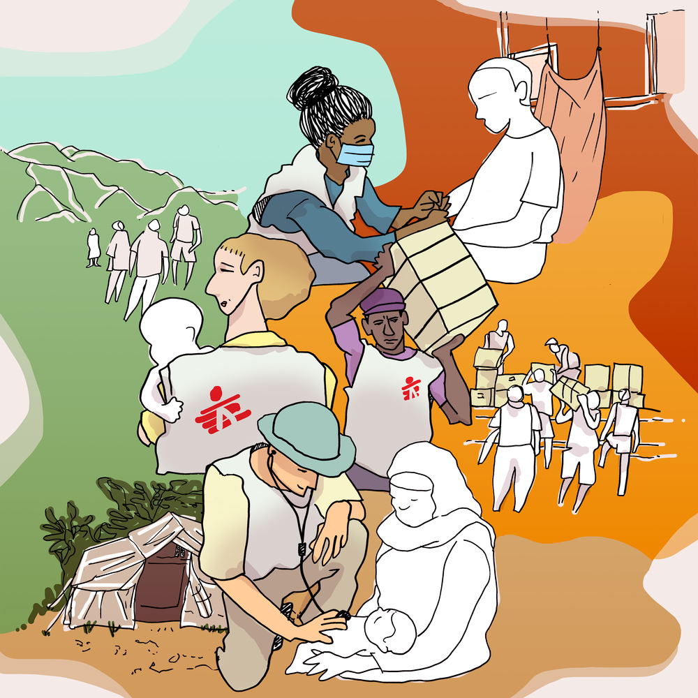 6 ilustrações médico-humanitárias para o Inktober de 2021 6 ilustrações médico-humanitárias para o Inktober de 2021