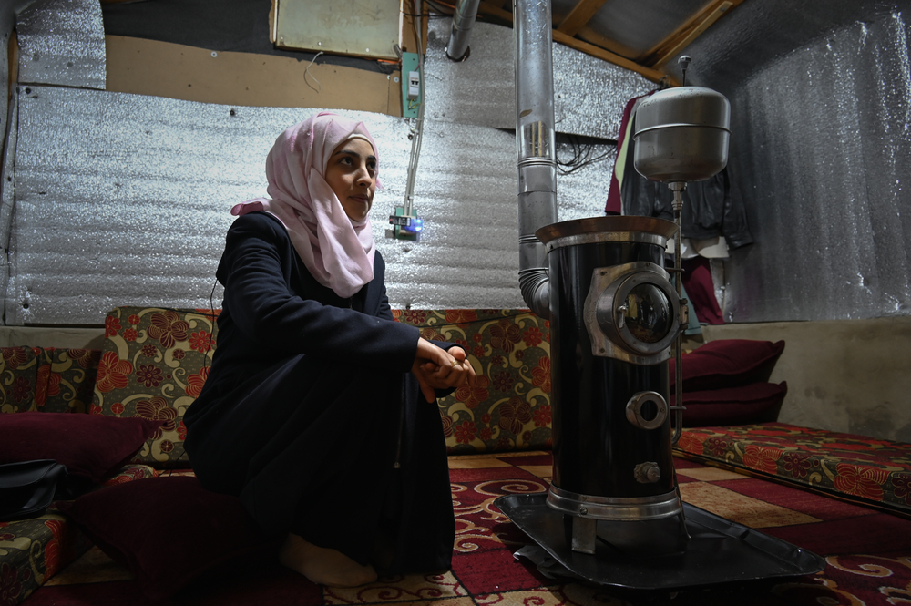 Shaimaa no campo de refugiados em que mora, Arsal (SOPHIE MUELLER/MSF ). Shaimaa no campo de refugiados em que mora, Arsal (SOPHIE MUELLER/MSF ).