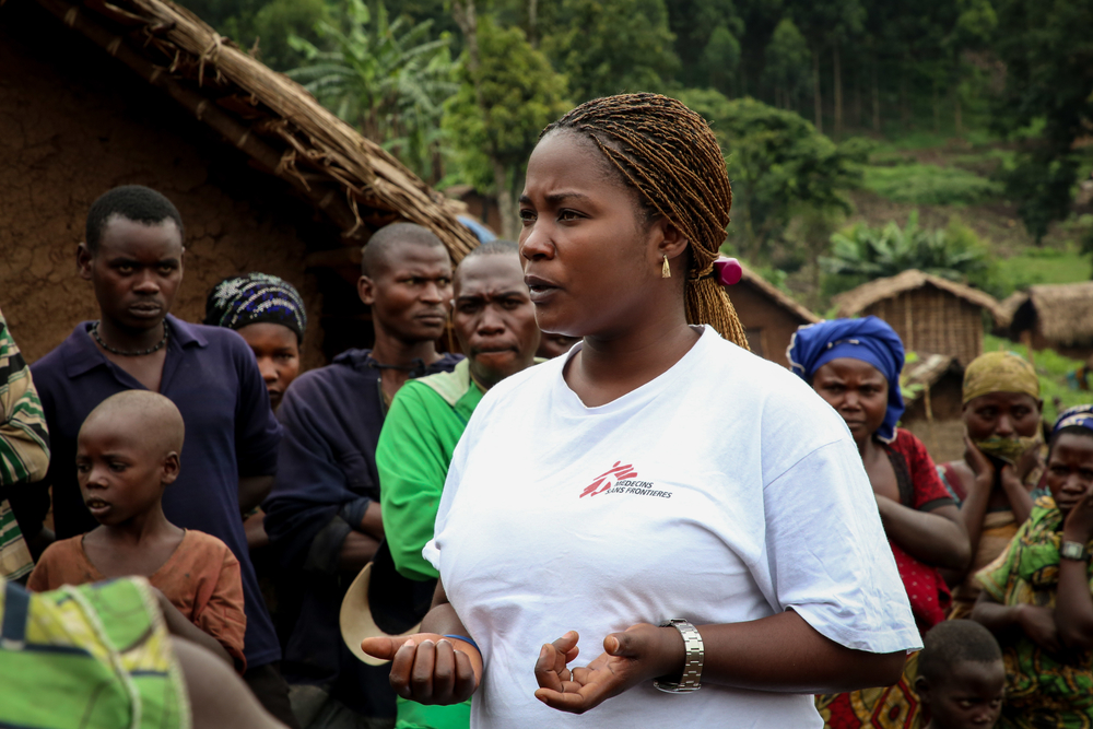 Sifa Clementine, supervisora de saúde mental de MSF em Mweso. RDC: “Não existe saúde sem saúde mental”