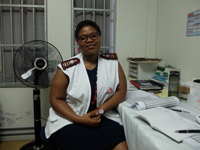 Enfermeira de MSF Slindile Nkambule 